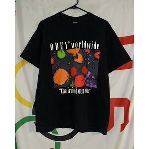 Obey Worldwide T Shirt Medium Fruits Of Our Label Graphic Tee